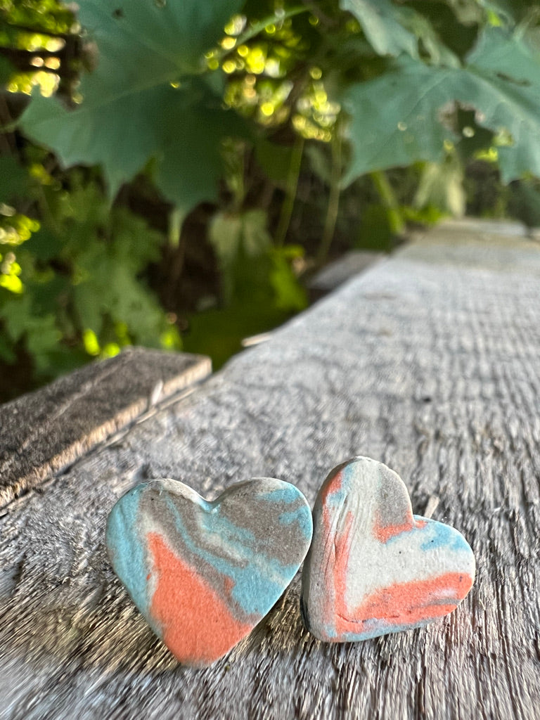 Handmade Ceramic Stud Earring