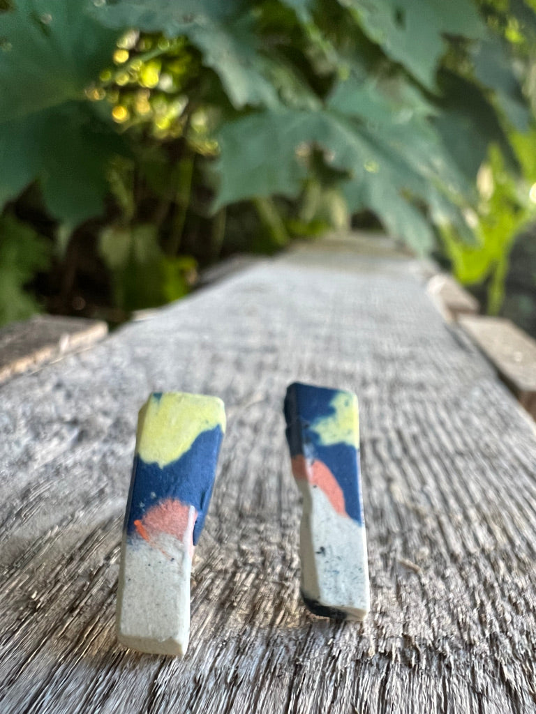 Handmade Ceramic Stud Earring