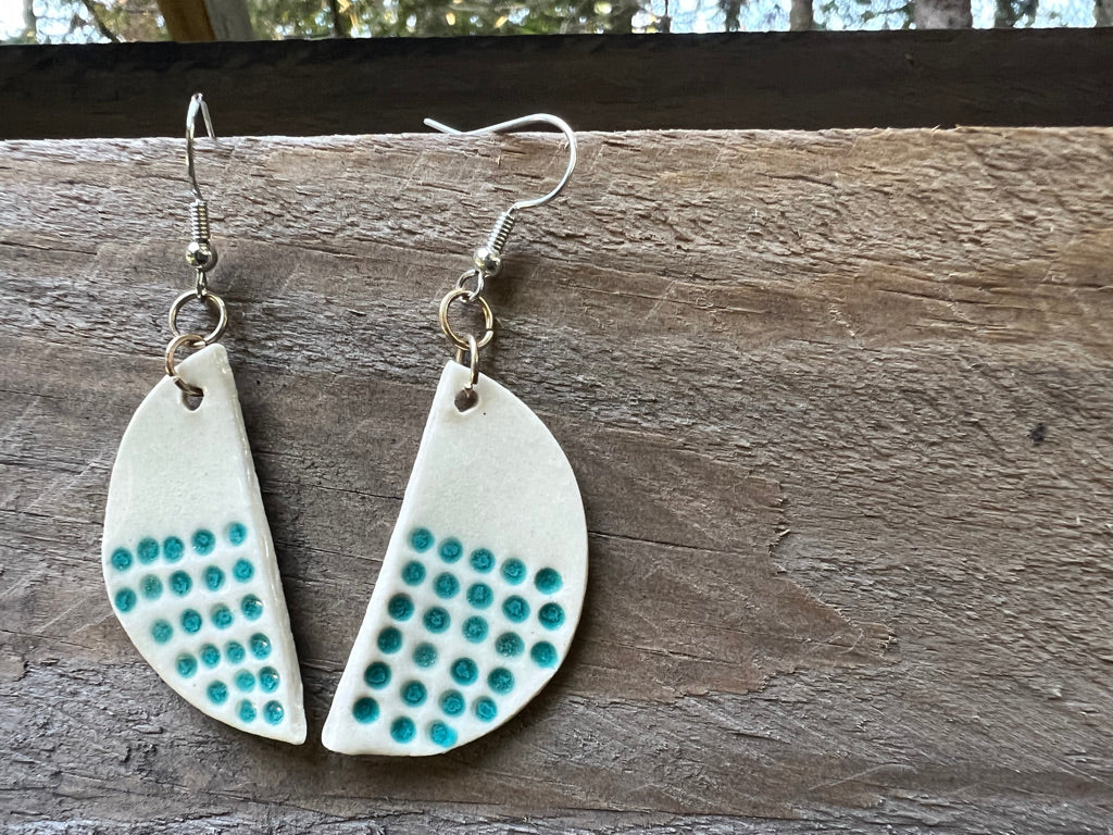 Handmade Ceramic Drop Earring