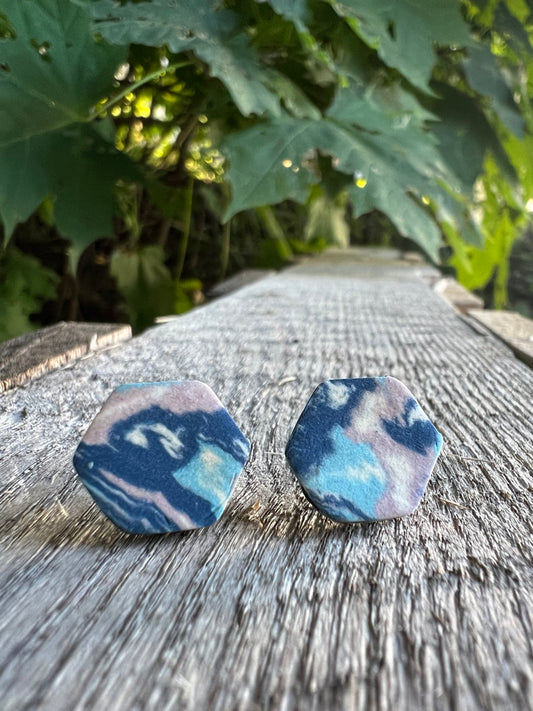 Handmade Ceramic Stud Earring
