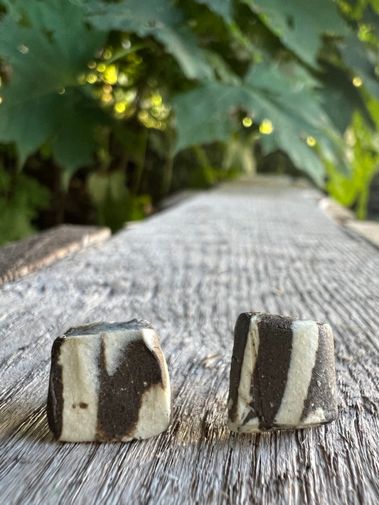 Handmade Ceramic Stud Earring