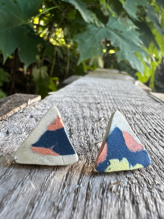 Handmade Ceramic Stud Earring