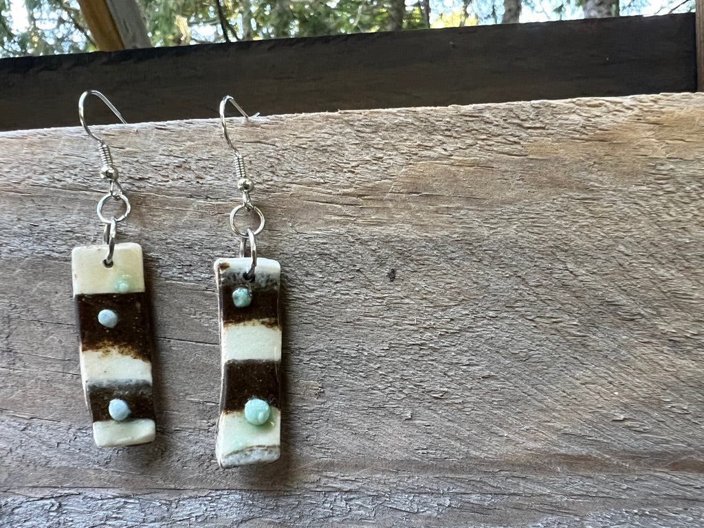 Handmade Ceramic Drop Earring
