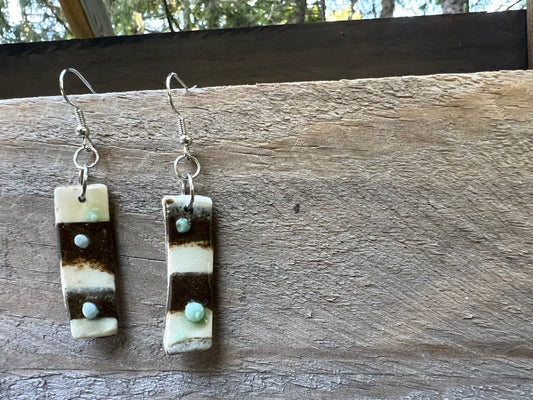 Handmade Ceramic Drop Earring